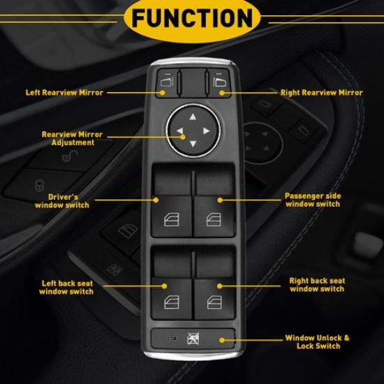 Master Driver Side Window Door Lock Switch For Mercedes W204 W212 C250 C300 E350