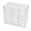 Clear Multi-Grid Jewelry and Eyewear Organizer with Dustproof Drawers
