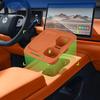 For Leapmotor C10 C16 Car Wireless Charging Water Cup Pad Silicone Central Control Anti-slip Anti-bump Armrest Box Pad Storage