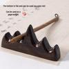 Wuzhishan Mountain Peak Wood Calligraphy Pen Rest & Brush Holder