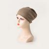 Autumn and winter new skin-friendly cashmere drawstring soft waxy knitted warm cashmere cap is in stock in large quantities