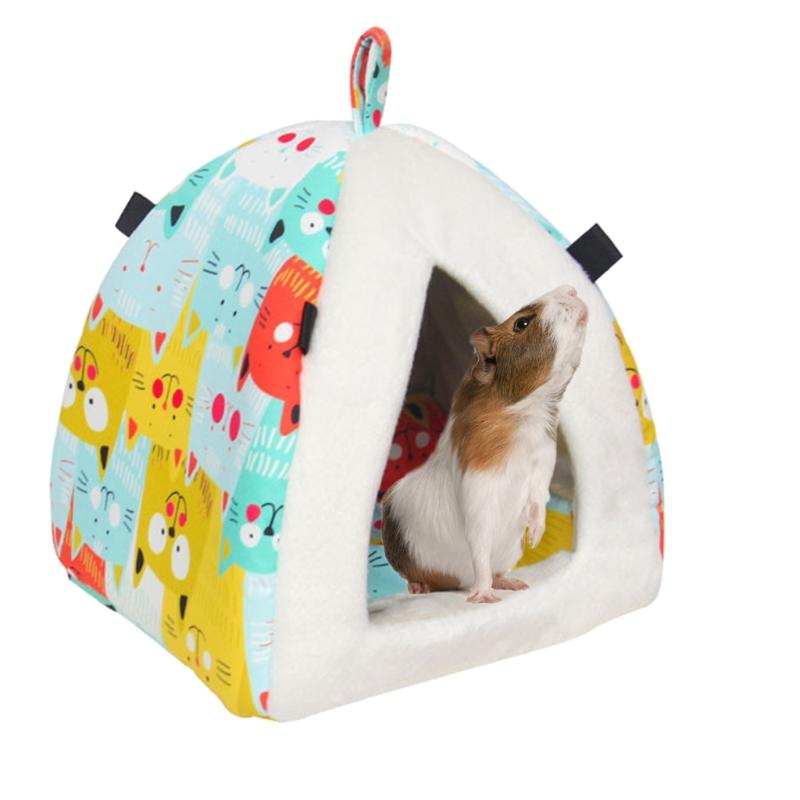 Hamster Warm House Pet Nest Hammock Bed for Small Animals Cage Accessories for Guinea Pig Sugar Glider Ferret Golden Bear