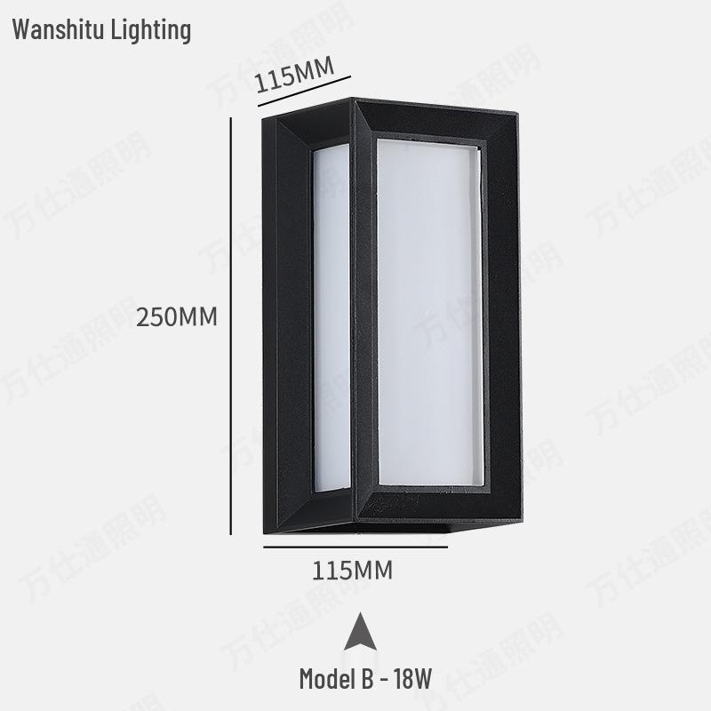 Nordic Waterproof LED Wall Lamp for Outdoor & Indoor Use