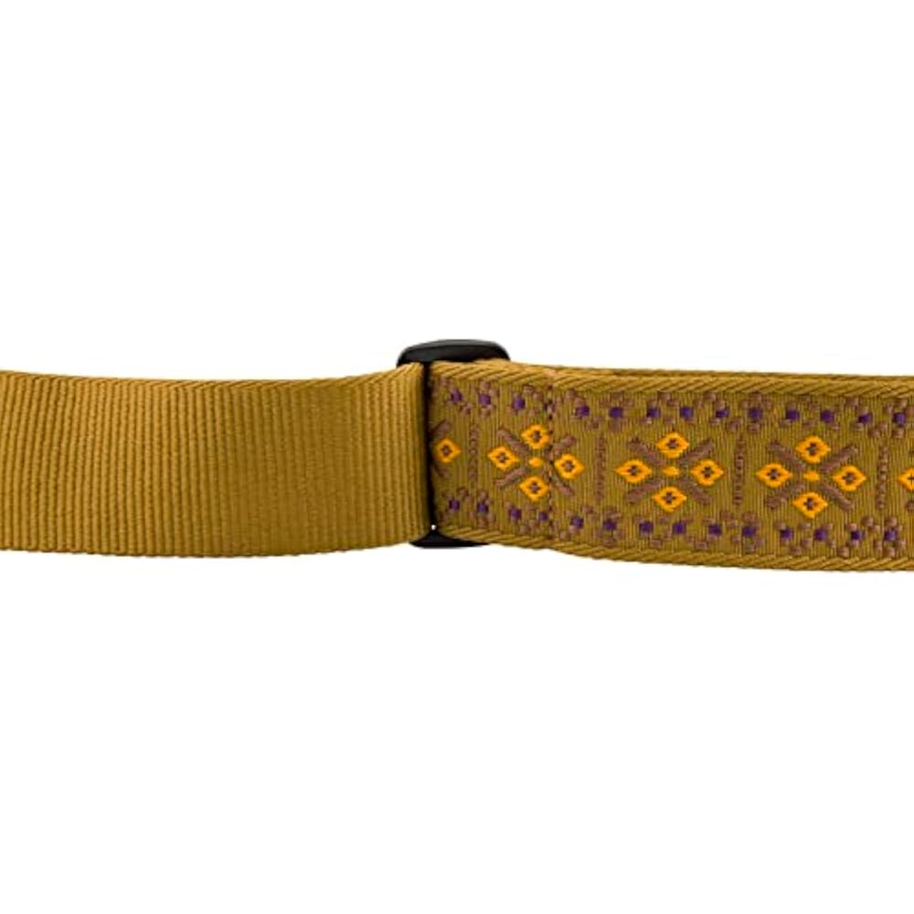 Fender Canadian Musical Instrument Strap Pasadena Woven Strap, Lattice Tan, 2"