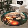E T  Alien,Moonlit Forest Chair Mat Round Rug Office Carpet, Non Slip, Suitable for Living Rooms, Bedrooms,Decor1205718a