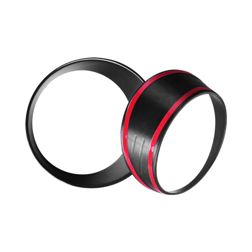 1 Pair Front Headlight Frame Cover Bezels for 2018-2024 Headlamp Garnish Rings Auto Accessory Easy Installation