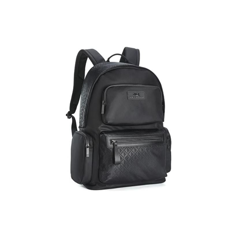 FILA Fashion Casual Multi-Pocket Fabric Mini Backpack Men backpacks Black F13M428103FBK