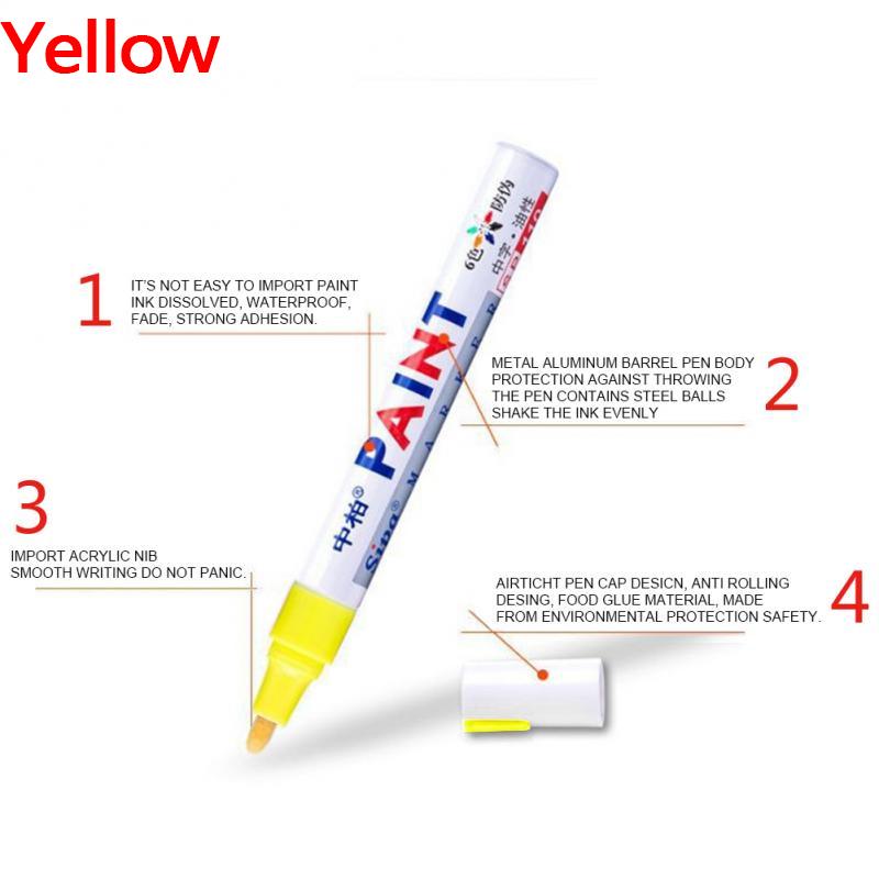 Auto Auto Füllen Kratzer Reparatur Farbe Stift Pflege Auto Styling Permanent Farbe Marker Fix Tool DIY Fettige Graffiti Stift Klar entferner