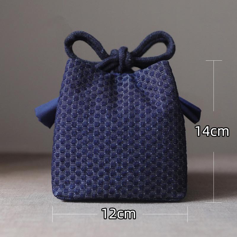 Teetassen-Tasche Tragbare Reise-Teegeschirr-Aufbewahrungstasche Teekannen Vier oder Sechs Tassen Große Stofftasche Outdoor-Organizer Denim-Organizer