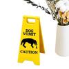 Cat & Dog Vomit Sign Funny Warning Sign for Safety Yard Warning Sign Cat Vomit Sign Outdoor Garden Lawn Warning Sign Decoration