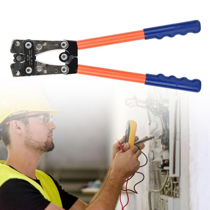 Heavy Duty Battery Cable Lugs Crimping Tool Wire Crimp Tool for Heavy Duty Wire Lugs Crimping Battery Cable Terminals