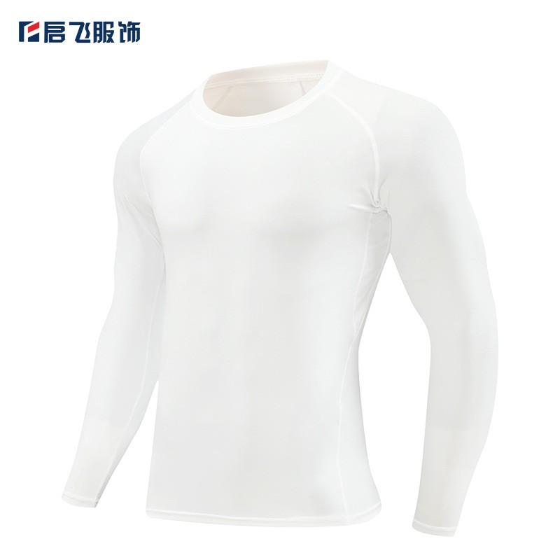 Mens Solid Quick Dry Compression Cycling Jersey Breathable Elastic Sport Running Training T-shirt Tops