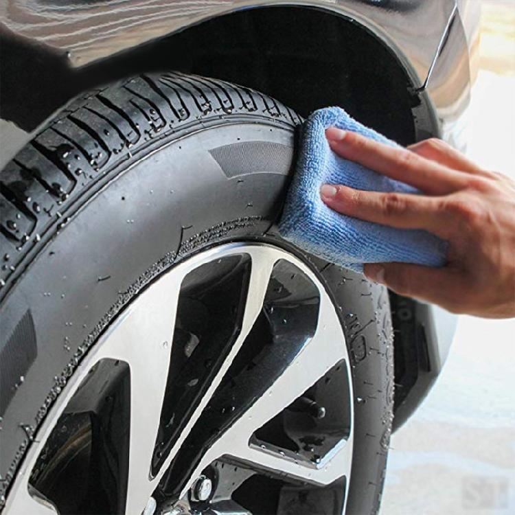 High Absorbency Microfiber Pads For Automotive Care Providing Scratch Free Wax And Polish Application Conditioning Use