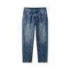 NVG·YOUNG Men's Blue Cotton Tapered Jeans