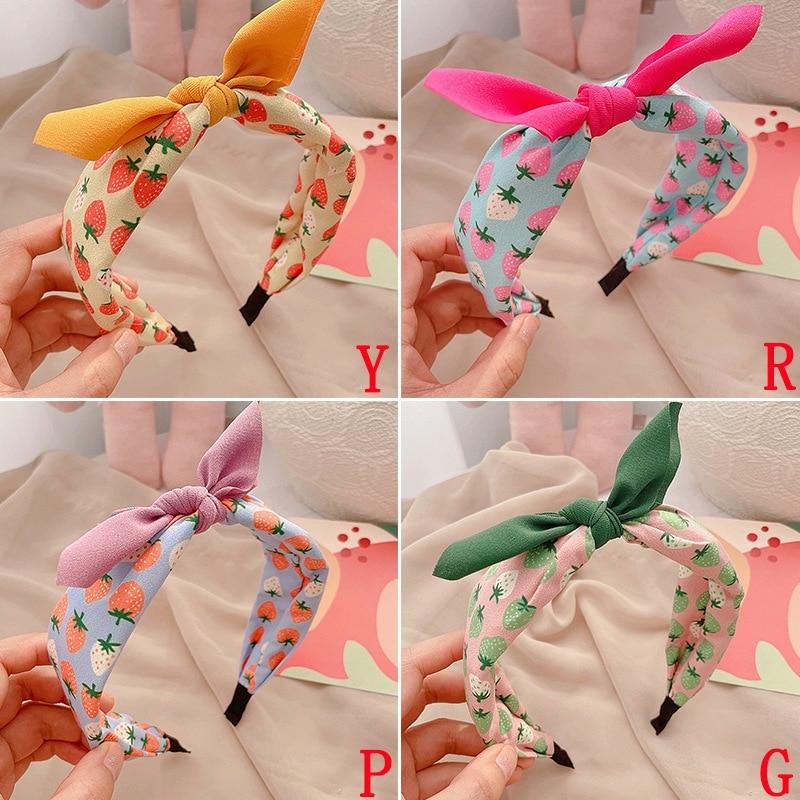 Farblich passendes Schleifenband für Kinder mit Obstdruck