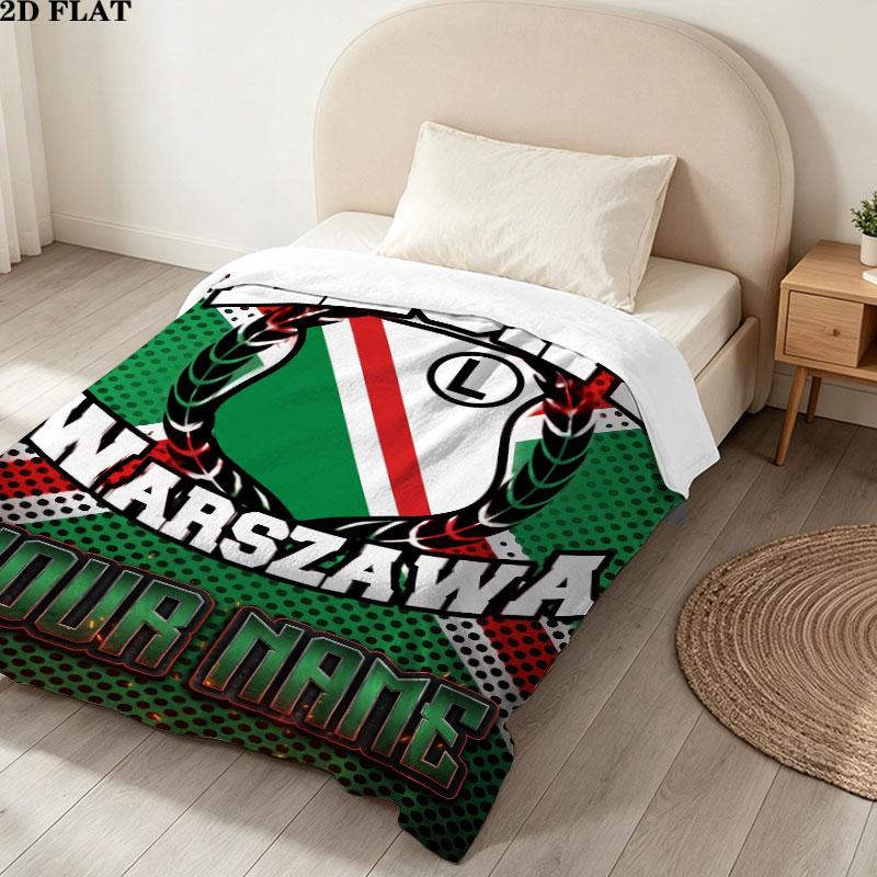 Custom Legia Warsaw Blanket, High quality Comfortable for All Seasons, Home Decor, Warmth and Comfort