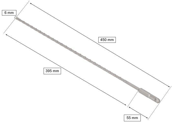 Foret SDS+ - KOTARBAU - 6 X 450 Mm - Alliage Métallique - Acier Trempé - Fixation SDS+