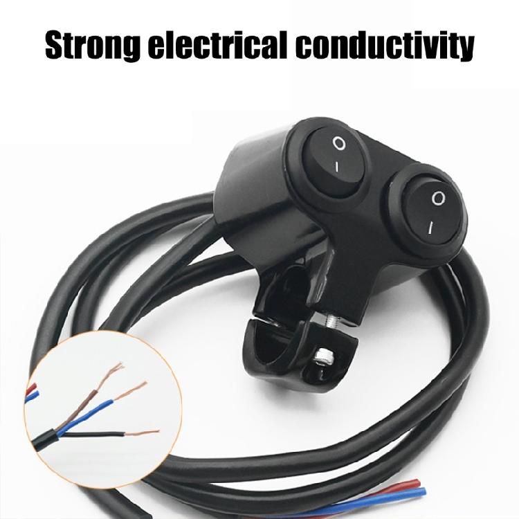 Corrosion Resistant Motorcycle Front Headlight Spotlight Handlebar Control Switch Suitable for Riders Safe Night Travel