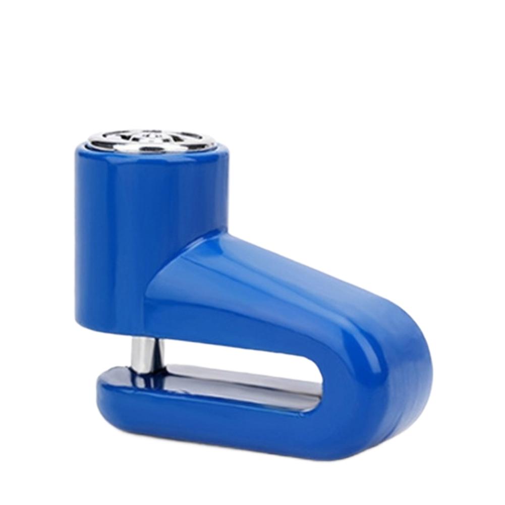 For Mountain Bike Motorcycle Disc Brake Lock with Anti Theft Protection синий