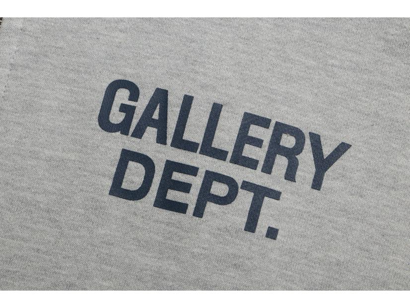 Unisex Zipper Hoodie with Logo Slogan Print by Gallery Dept