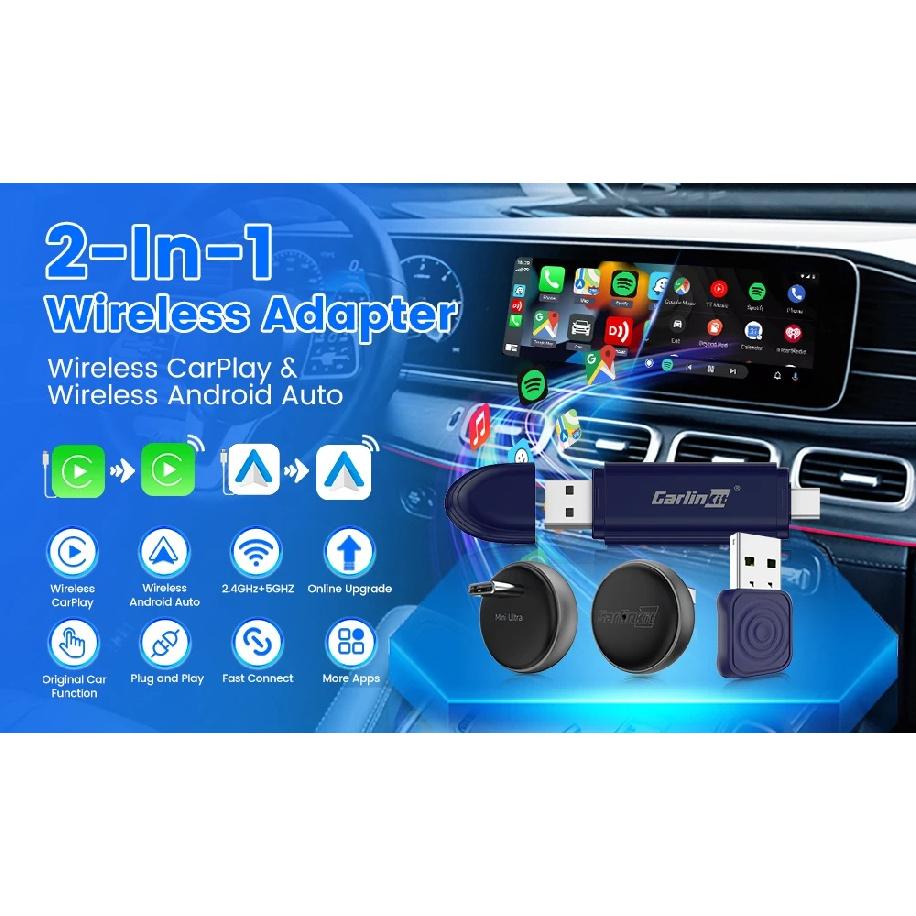 CarlinKit CarPlay Ai Box Android 15 Ultra2 SM6350 8GB+128GB Smart Android TV Box Wireless CarPlay Android Auto GPS For OEM Cars