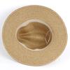 New Women's Spring and Summer Panama Gentleman's Top Hat, Mixed-color Straw Hat, Fashionable and Personalized Hollow Hand-woven Decorative Hat