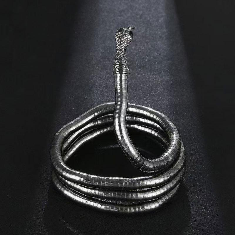 Twisted Snake-shaped Personalized Open-ended Decorative Necklace Collar for Women, Multiple Wearing Options, Headwear, High-end Style