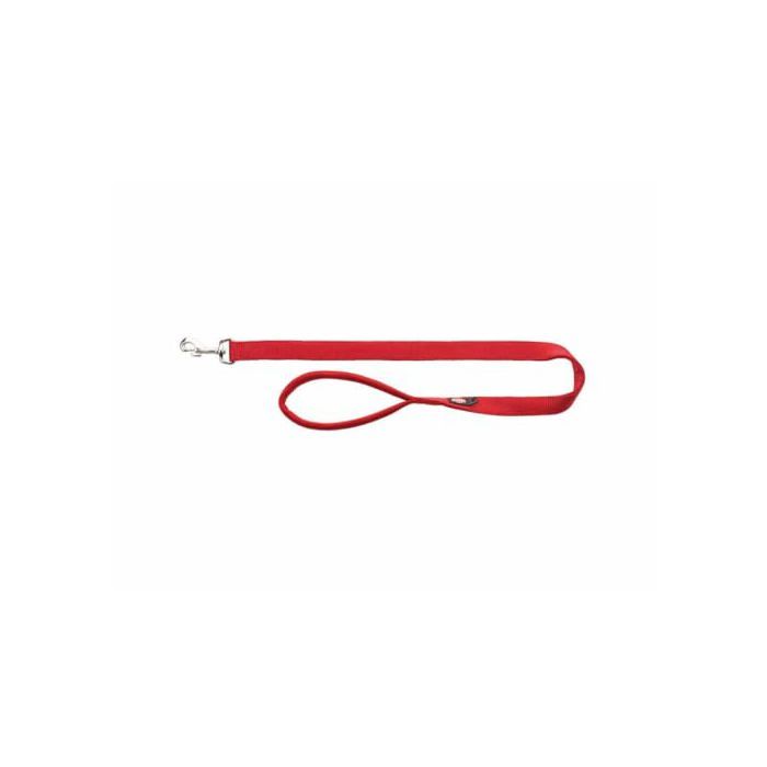 Dog Leash - TRIXIE - Premium Red - 1.80 M X 20 Mm - Nylon - Swivel Clip
