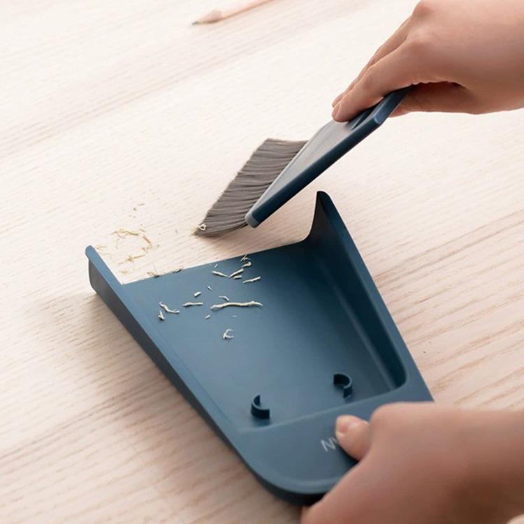 Mini Broom and Dustpan Set for Desktop and Pet Cleaning