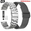 18mm 20mm 22mm 24mm Metallarmband für Huawei Watch GT6 GT5 5Pro 4Pro 46mm Stahlband für Samsung Galaxy Watch 7 40mm 44mm Armband