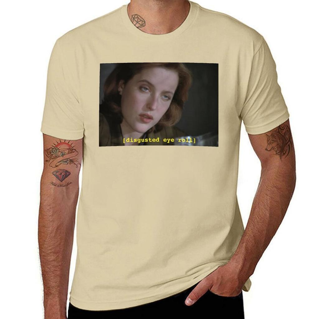 Dana Scully Eye Roll // X-files T-Shirt Short Sleeve Tee Sweat Heavyweights T Shirts for Men Pack