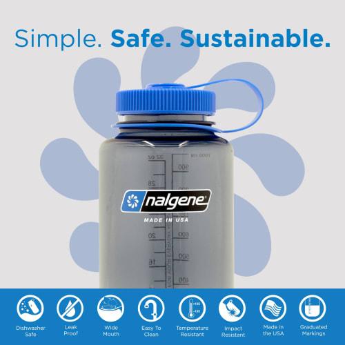 Nalgene Wide Mouth 1.0L Tritan Renew GY