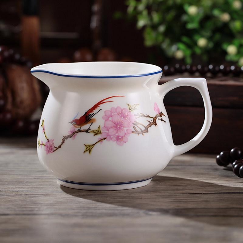 Tea Sea Blue & White Porcelain Gong Dao Bei: 250ml Spare Parts Milk Jug & Tea Separator Cold Pot.