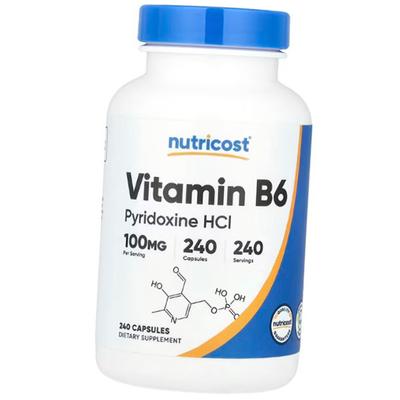 Vitamina B6, Cloridrato di piridossina, Vitamina B6 100, 240 capsule (36647051)