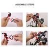 Motorcycle Bike Phone Holder Aluminum Alloy Anti-slip Bracket Bike GPS Clip Universal For IPhone Xiaomi Samsung Car Accessories