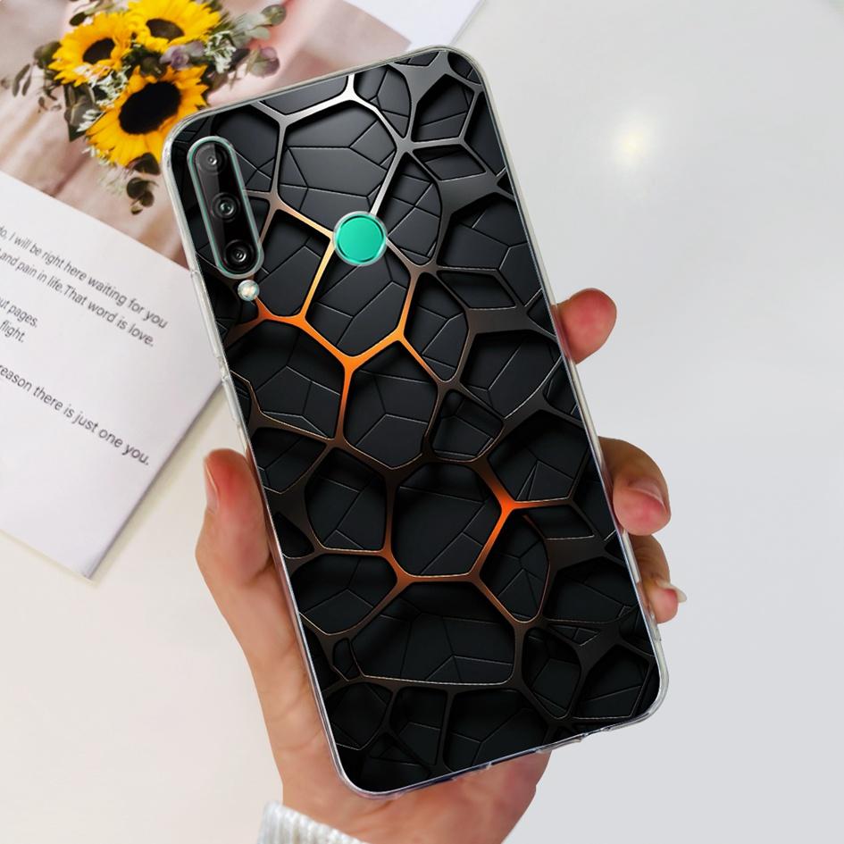 For Huawei Y7p 2020 Case Honor 9C Silicone Cover Fashion Butterfly Clear TPU Fundas For Huawei P40 Lite E ART-L28 ART-L29 Bumper