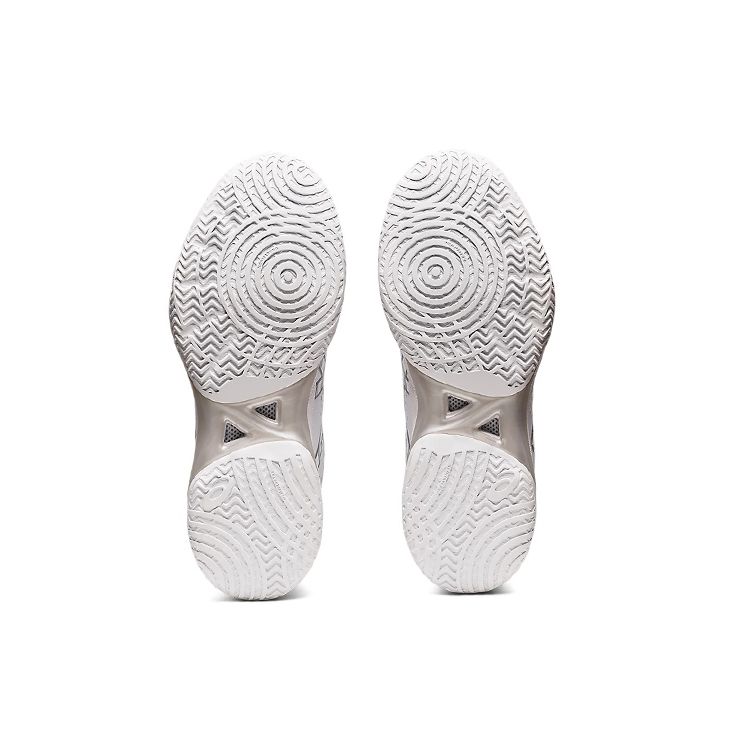 Asics Gel-Hoop V14 Round Head Comfortable Mid-Top Basketball Shoes Unisex Sneakers White Gray 1063A049-100