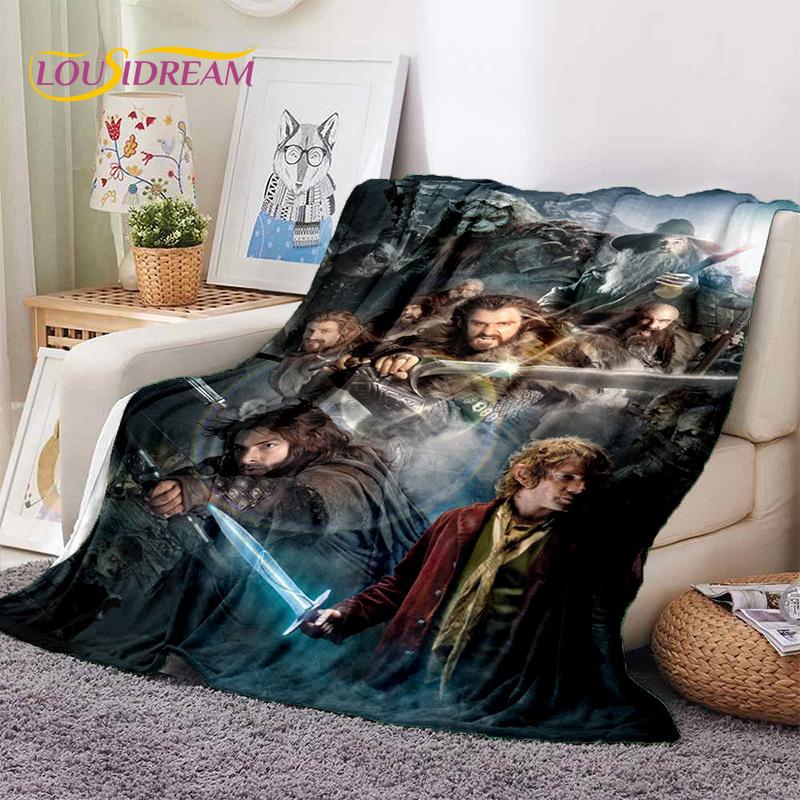 L-Lord of The Rings H-Hobbit Movie Soft Blankets,Keep Warm Throw Blanket Comfortable Blanket for Picnic Beds Sofa Home Bedroom