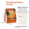 2027 Mini Morandi Color Desk Calendar Compact Size Memo Planner for Home Office Desktop Decoration Daily Reminder