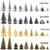 Punk Spike Alloy Bullet Rivet Horn Cone with Base Screw for Apparel, Bags, Shoes