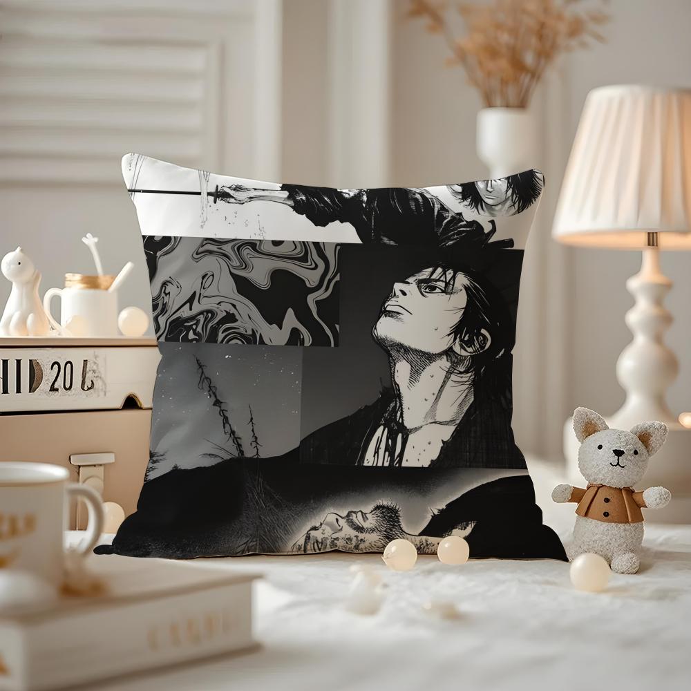 Vagabond-S Anime Kissenbezug Musterbedruckt Kissenhülle Für Wohnzimmer Sofakissenbezug & Schlafzimmer Dekoration