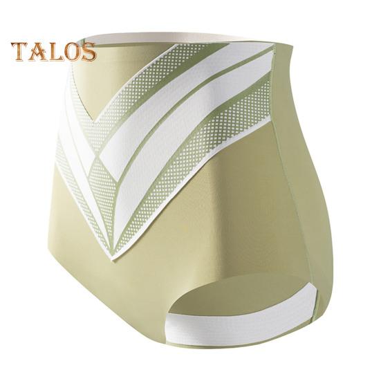 High Waist Women Underpants Tummy Control Double-layer Seamless Contrast Color Panties High Elasticity Wide Crotch Design Body Shaper Full Coverage