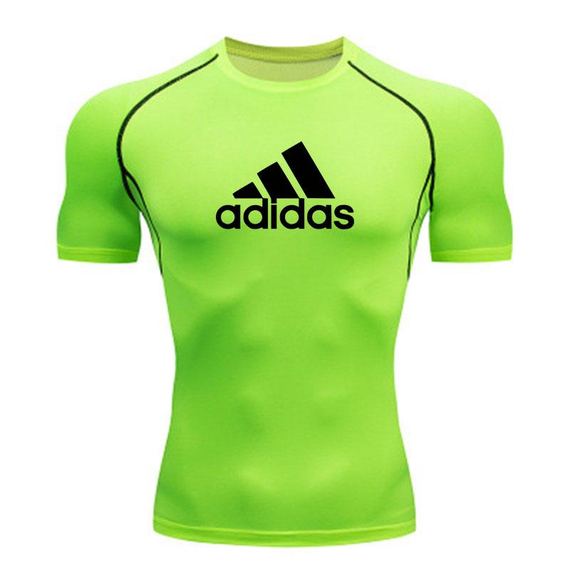 Men's Quick Dry Compression Athletic Tight Fit Shirts Breath