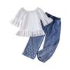 Kids Casual Long-Sleeve Set, Comfortable Daily Wear Outfits