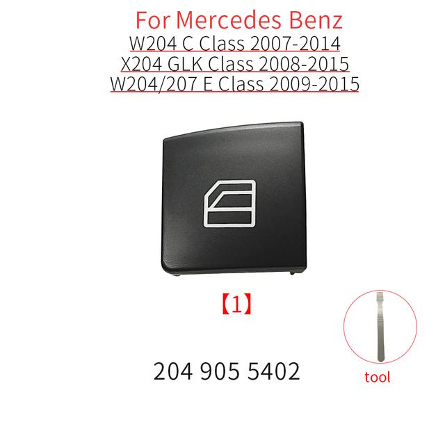 For Mercedes W204 W212 W207 X204 Car Power Window Switch Button Cover Cap For Benz C E GLK Class Coupe C200 E260 GLK300