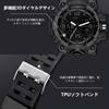 findtime Men's 56mm Analog Digital Military Sports Watch 50M Waterproof LED Backlight Dual Time Stopwatch Alarm Calendar Black White