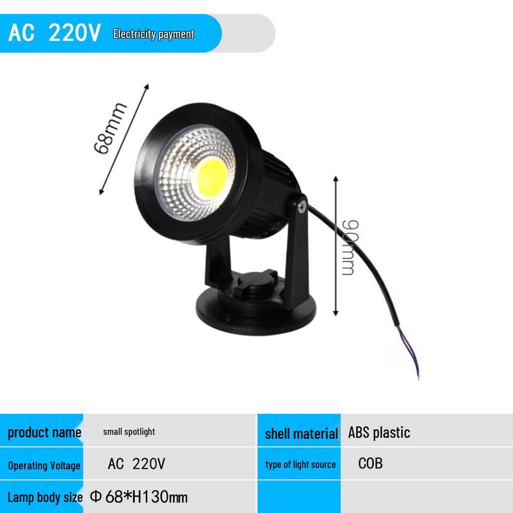 Solar Waterproof Outdoor Spotlights for Courtyard & Lawn