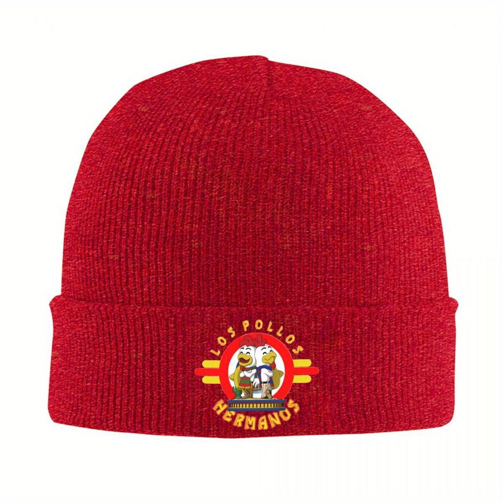 Los Pollos HerUnisexos Hat Autumn Winter Beanies Warm Breaking Bad Chicken Cap FeUnisex Unisex Acrylic Bonnet