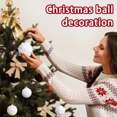 16 Stück 6cm Weihnachtskugel Ornament Schaumstoff Weihnachtsfarbe Kugel Weihnachtsbaum Hängekugel Anhänger Für Feiertagspartys