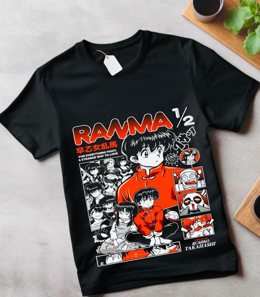 

Shampoo Rumiko T-shirt Takahashi Ranma 1/2 Girl Kawaii Funny Anime Tee gift M